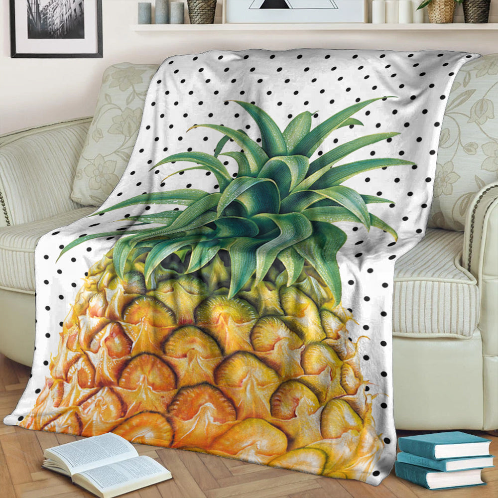 Hawaii Premium Blanket Pineapple Dottie-Myprintsy