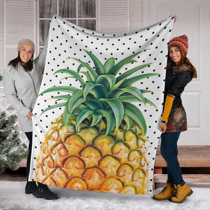 Hawaii Premium Blanket Pineapple Dottie-Myprintsy