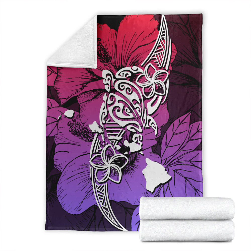 Hawaii Premium Blanket Polynesian Hibiscus Sweat-Myprintsy