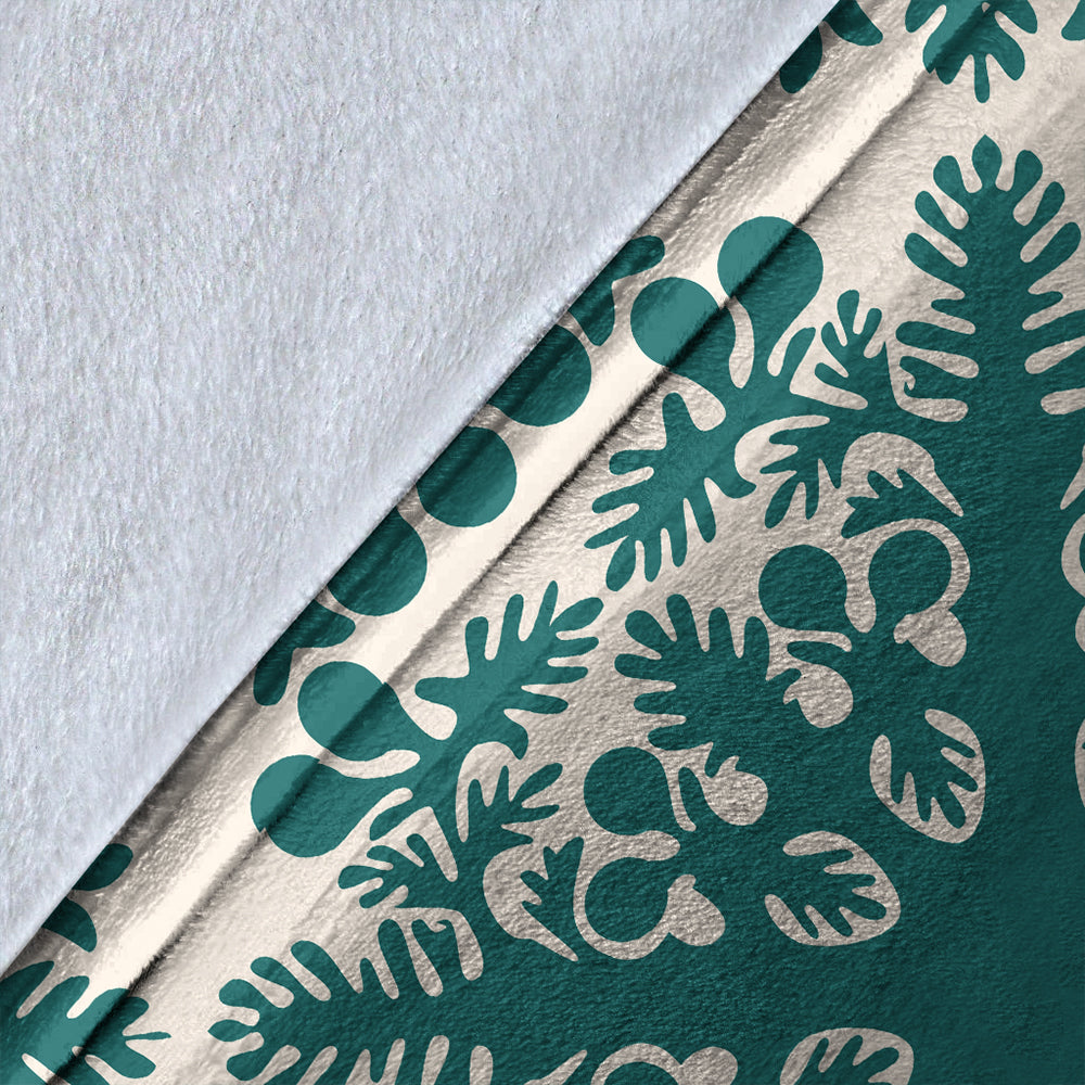Hawaii Premium Blanket Quilt Tradition Turquoise-Myprintsy