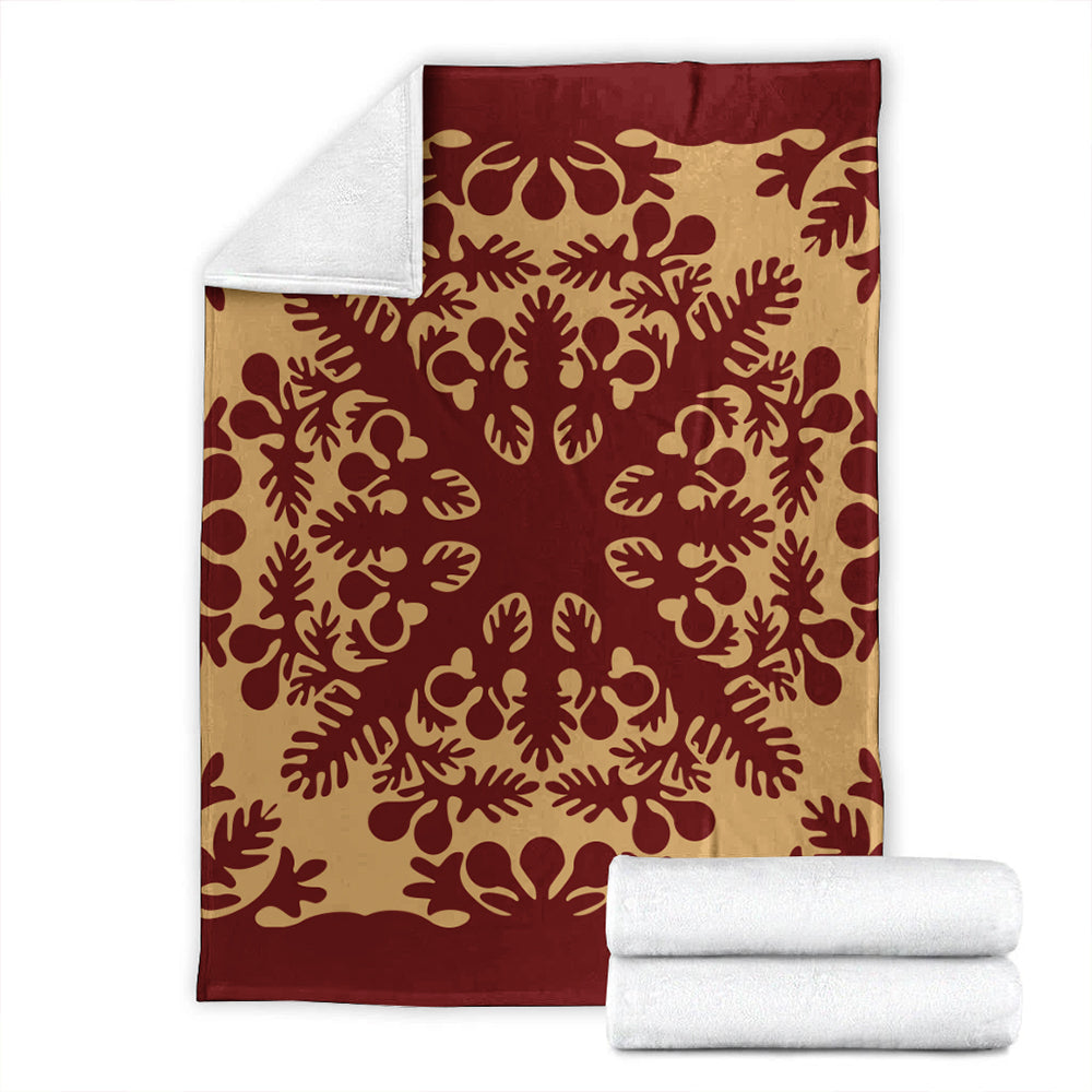 Hawaii Premium Blanket Quilt Vintage Palm-Myprintsy