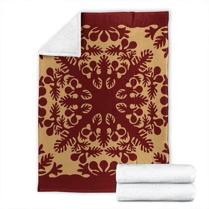 Hawaii Premium Blanket Quilt Vintage Palm-Myprintsy
