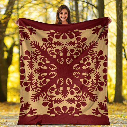 Hawaii Premium Blanket Quilt Vintage Palm-Myprintsy