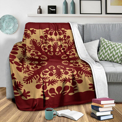 Hawaii Premium Blanket Quilt Vintage Palm-Myprintsy