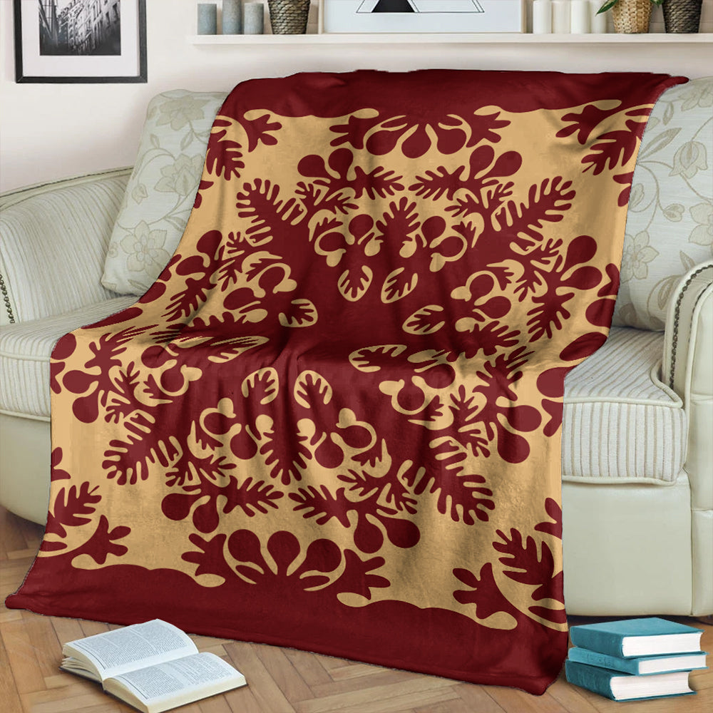 Hawaii Premium Blanket Quilt Vintage Palm-Myprintsy