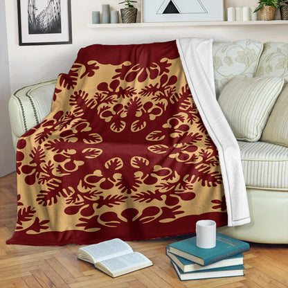 Hawaii Premium Blanket Quilt Vintage Palm-Myprintsy