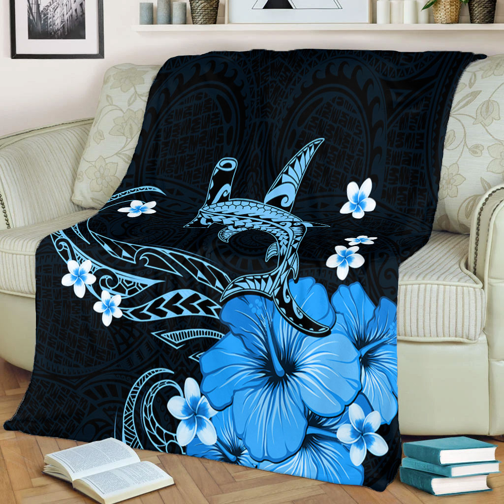 Hawaii Premium Blanket Shark Polynesia Tribal Tattoo-Myprintsy