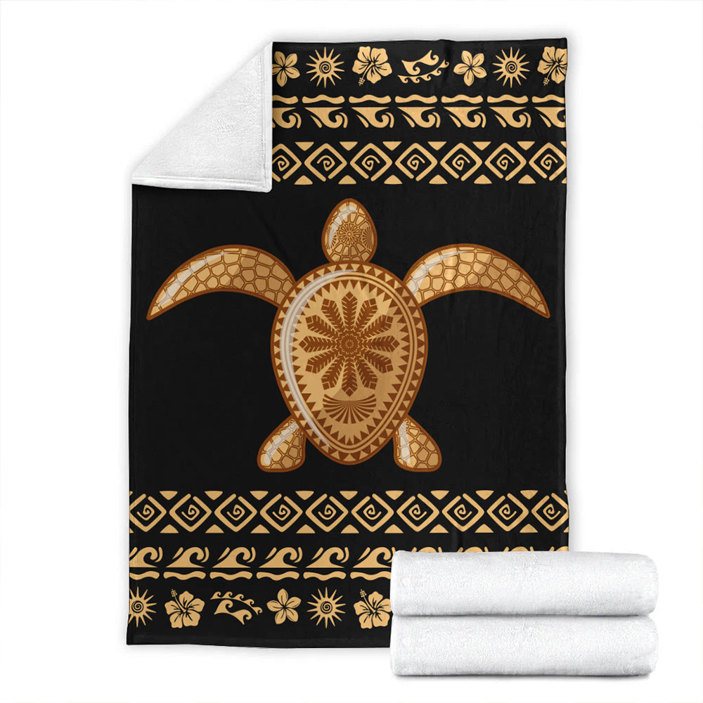 Hawaii Premium Blanket Traditional Turtle Pattern-Myprintsy