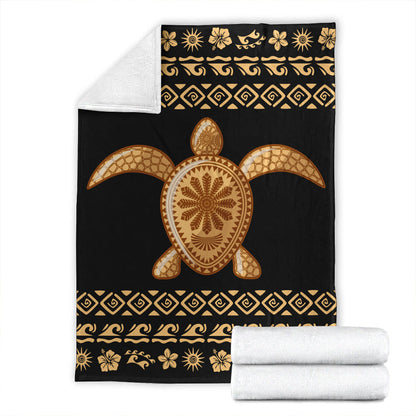 Hawaii Premium Blanket Traditional Turtle Pattern-Myprintsy