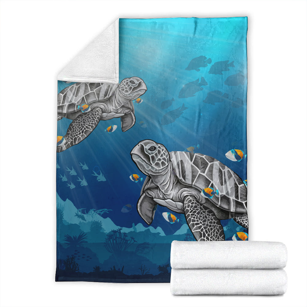 Hawaii Premium Blanket Turtle And Humuhumunukunukuapua'a New-Myprintsy