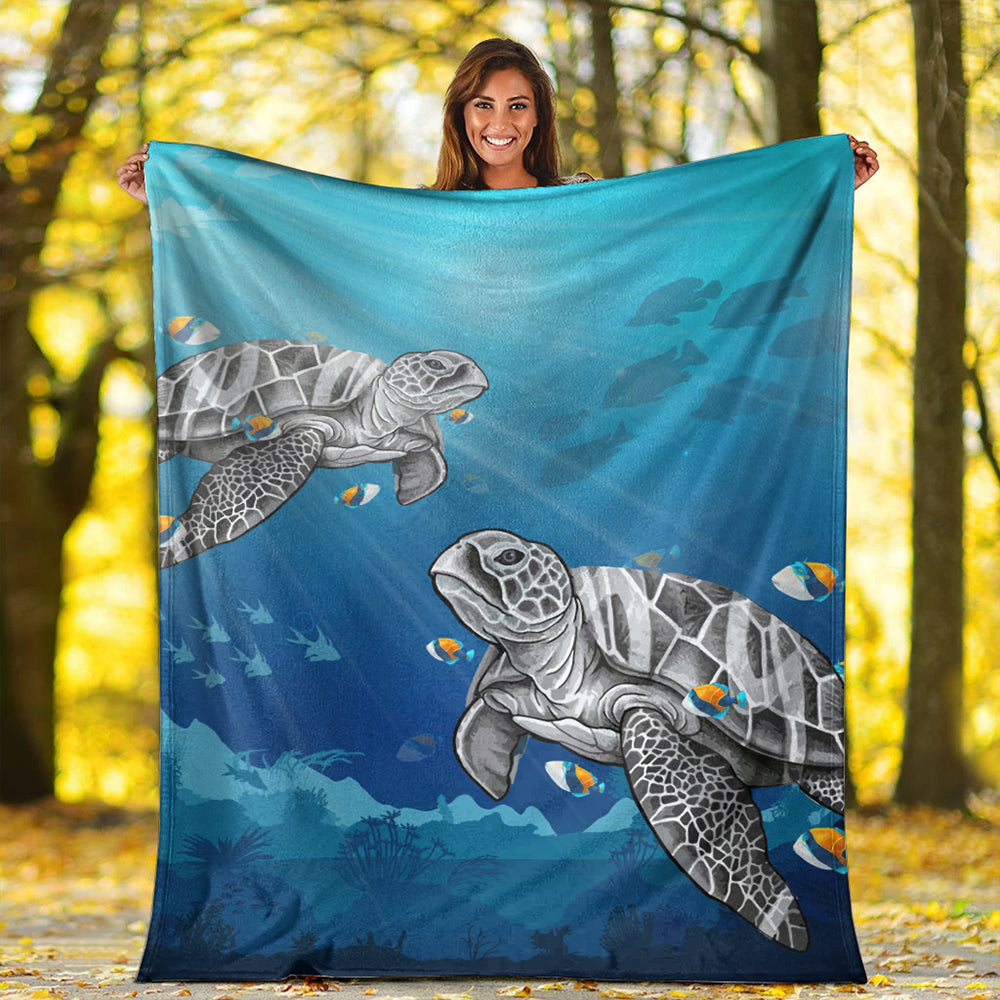 Hawaii Premium Blanket Turtle And Humuhumunukunukuapua'a New-Myprintsy