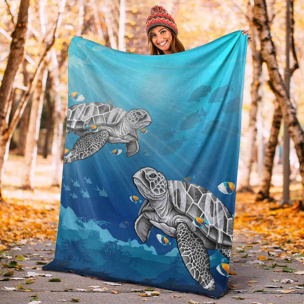 Hawaii Premium Blanket Turtle And Humuhumunukunukuapua'a New-Myprintsy