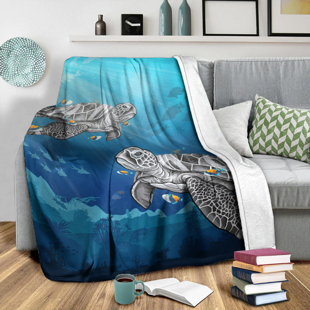 Hawaii Premium Blanket Turtle And Humuhumunukunukuapua'a New-Myprintsy