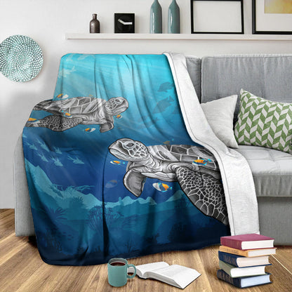 Hawaii Premium Blanket Turtle And Humuhumunukunukuapua'a New-Myprintsy