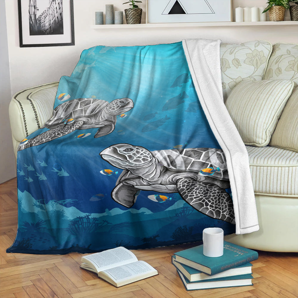 Hawaii Premium Blanket Turtle And Humuhumunukunukuapua'a New-Myprintsy