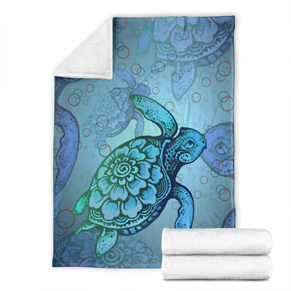 Hawaii Premium Blanket Turtle Beauty-Myprintsy