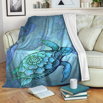 Hawaii Premium Blanket Turtle Beauty-Myprintsy