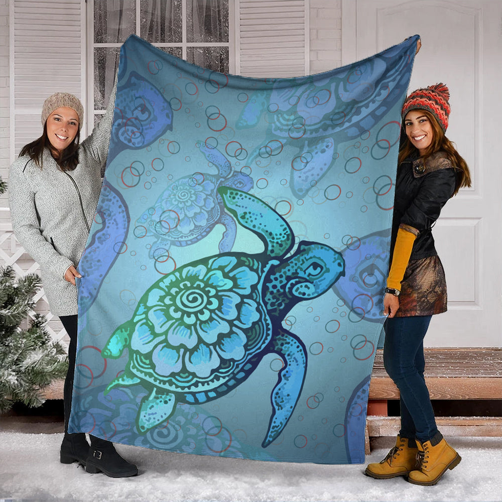 Hawaii Premium Blanket Turtle Beauty-Myprintsy