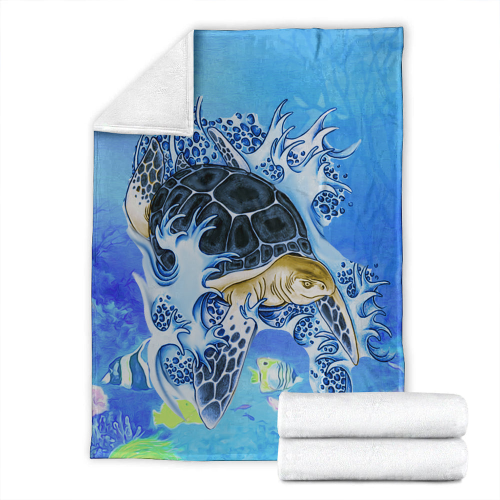 Hawaii Premium Blanket Turtle Cool-Myprintsy