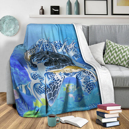 Hawaii Premium Blanket Turtle Cool-Myprintsy