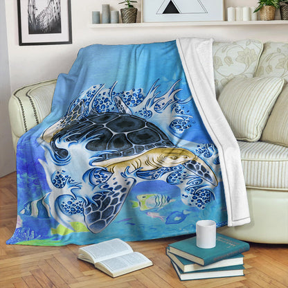 Hawaii Premium Blanket Turtle Cool-Myprintsy