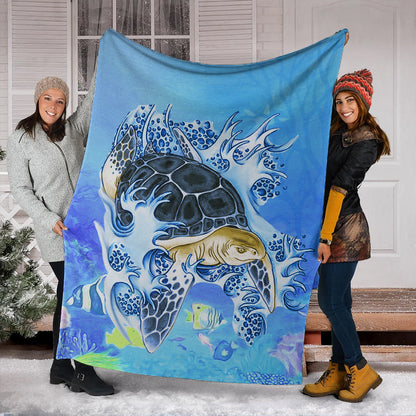 Hawaii Premium Blanket Turtle Cool-Myprintsy