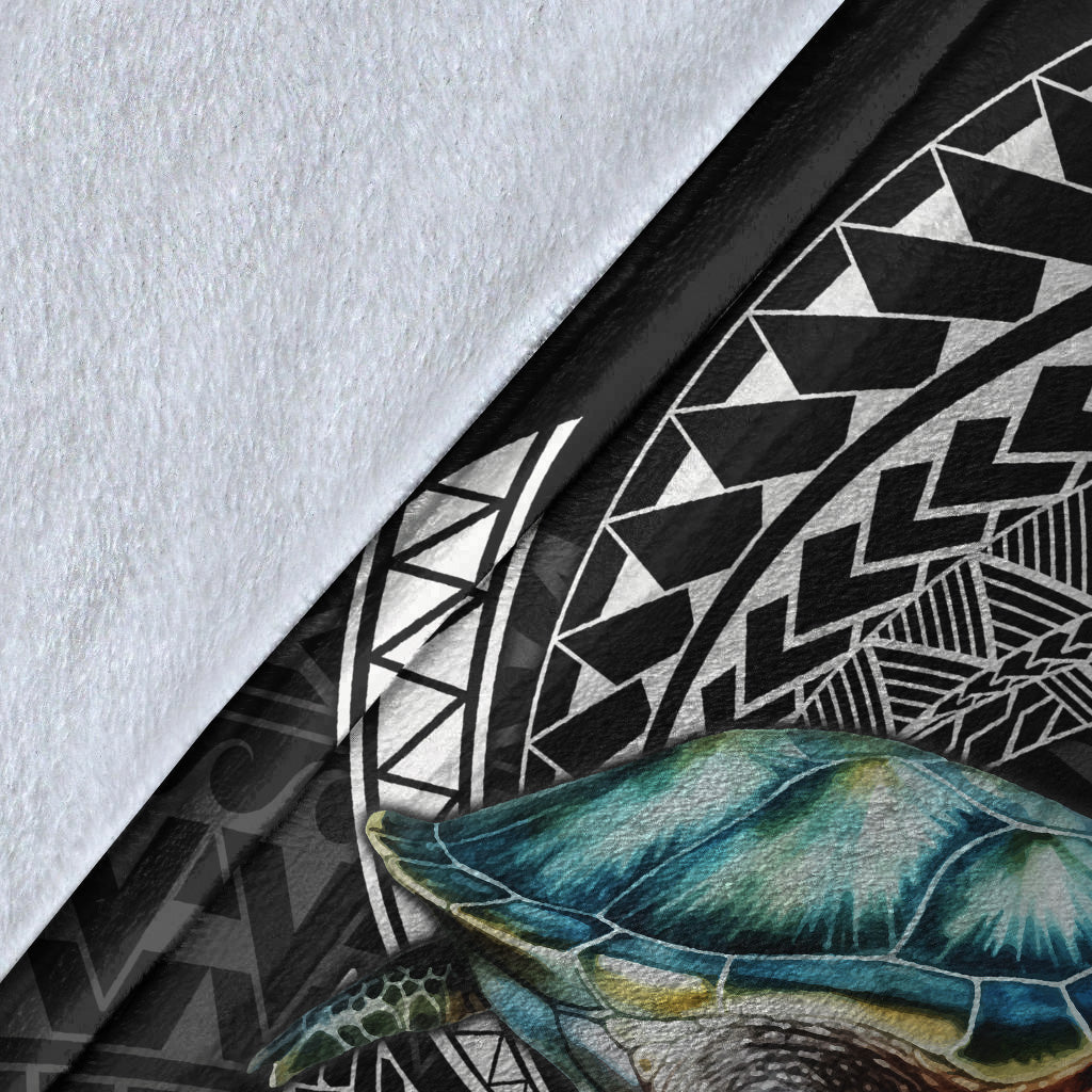 Hawaii Premium Blanket Turtle Ocean Spiral Polynesian Patterns-Myprintsy