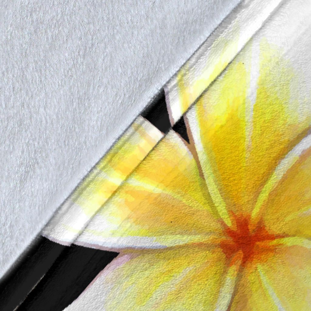 Hawaii Premium Blanket - Turtle Plumeria Flowers Polynesian Pattern-Myprintsy