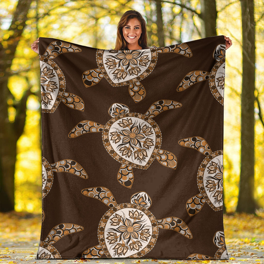 Hawaii Premium Blanket Turtle Plumeria Grown-Myprintsy
