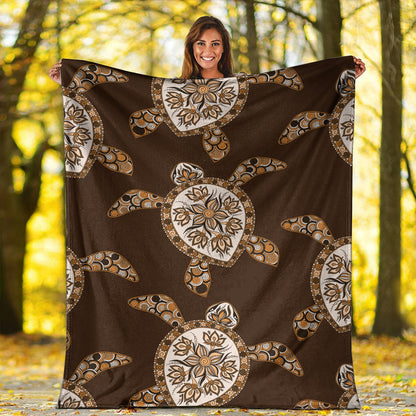 Hawaii Premium Blanket Turtle Plumeria Grown-Myprintsy