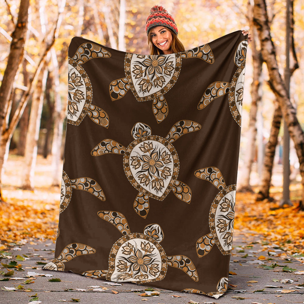 Hawaii Premium Blanket Turtle Plumeria Grown-Myprintsy