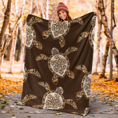 Hawaii Premium Blanket Turtle Plumeria Grown-Myprintsy