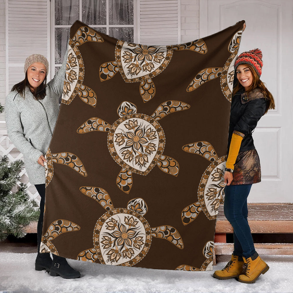 Hawaii Premium Blanket Turtle Plumeria Grown-Myprintsy