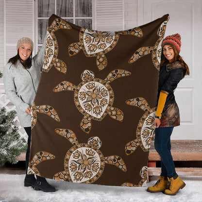 Hawaii Premium Blanket Turtle Plumeria Grown-Myprintsy