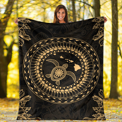 Hawaii Premium Blanket Turtle Tradition-Myprintsy