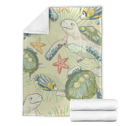 Hawaii Premium Blanket World Animal In Sea-Myprintsy