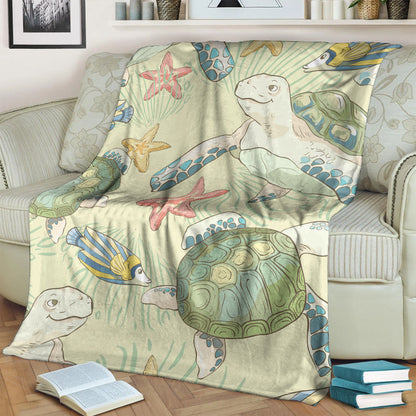 Hawaii Premium Blanket World Animal In Sea-Myprintsy