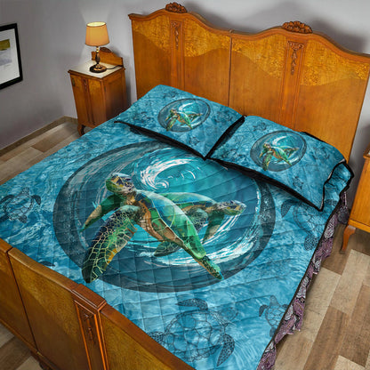 Hawaii Quilt Bed Set Whirlpool Turtle Polynesian-Myprintsy