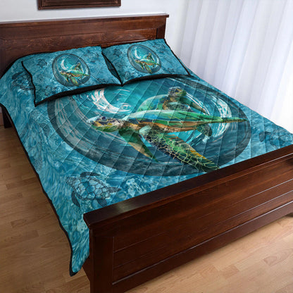 Hawaii Quilt Bed Set Whirlpool Turtle Polynesian-Myprintsy
