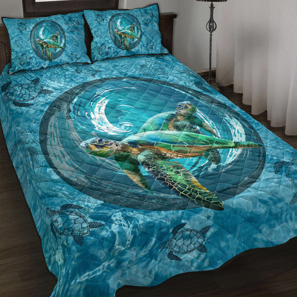 Hawaii Quilt Bed Set Whirlpool Turtle Polynesian-Myprintsy