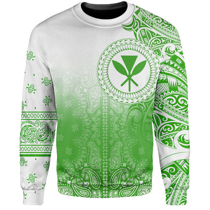 Hawaii Sweatshirt Custom Kanaka Paisley Style