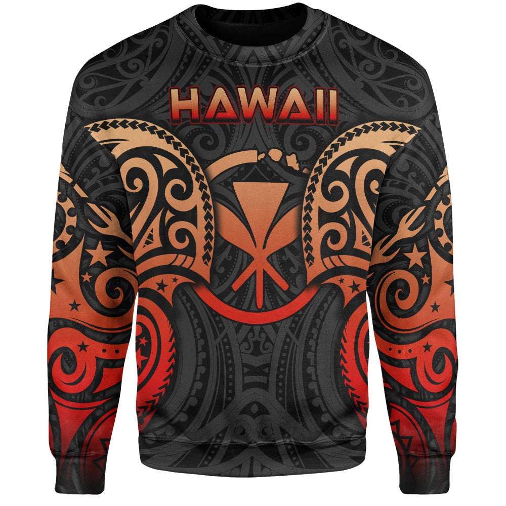 Hawaii Sweatshirt Custom Personalised Spirit Red Version-Myprintsy