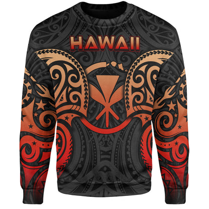 Hawaii Sweatshirt Custom Personalised Spirit Red Version-Myprintsy