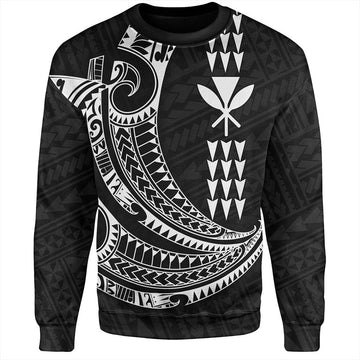 Hawaii Sweatshirt Kanaka Kakau Polynesian Tattoo-Myprintsy