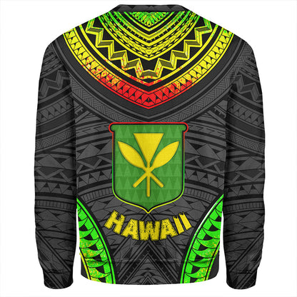 Hawaii Sweatshirt Kanaka Maoli Polynesian Pattern Bet