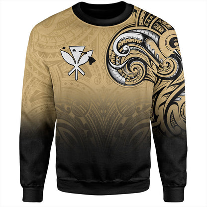 Hawaii Sweatshirt Kanaka Map Polynesian Tribal Style-Myprintsy