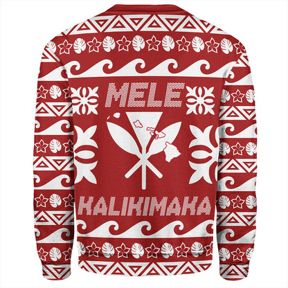 Hawaii Sweatshirt King Native Hawaiian Kakau Pattern Christmas-Myprintsy