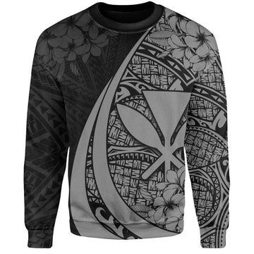 Hawaii Sweatshirt National Plumeria Flower Symbols Style-Myprintsy