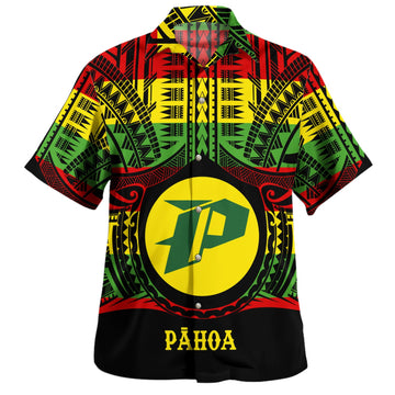 Hawaii Sweatshirt PÄhoa High & Intermediate Shool Reggae Color Polynesian-Myprintsy