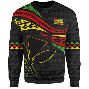 Hawaii Sweatshirt Polynesian Tribal Tattoo Ethnic Design-Myprintsy
